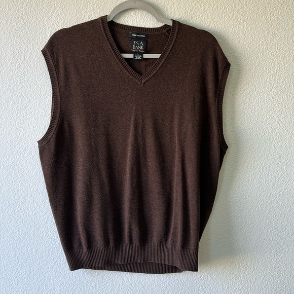 Jos A Bank Pima Cotton Sweater Vest Large - Picture 1 of 3